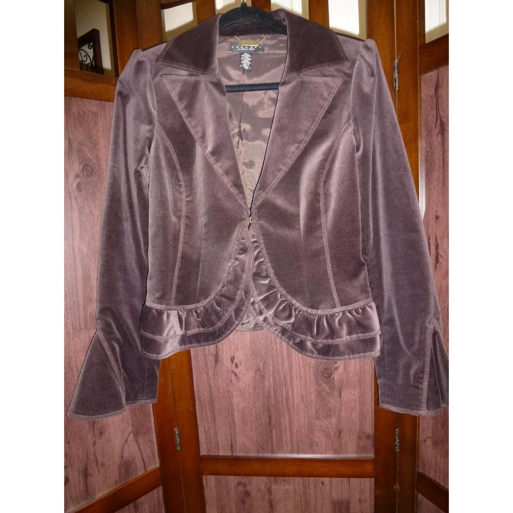 Laundry by Shelli Segal Brown Velvet Jacket